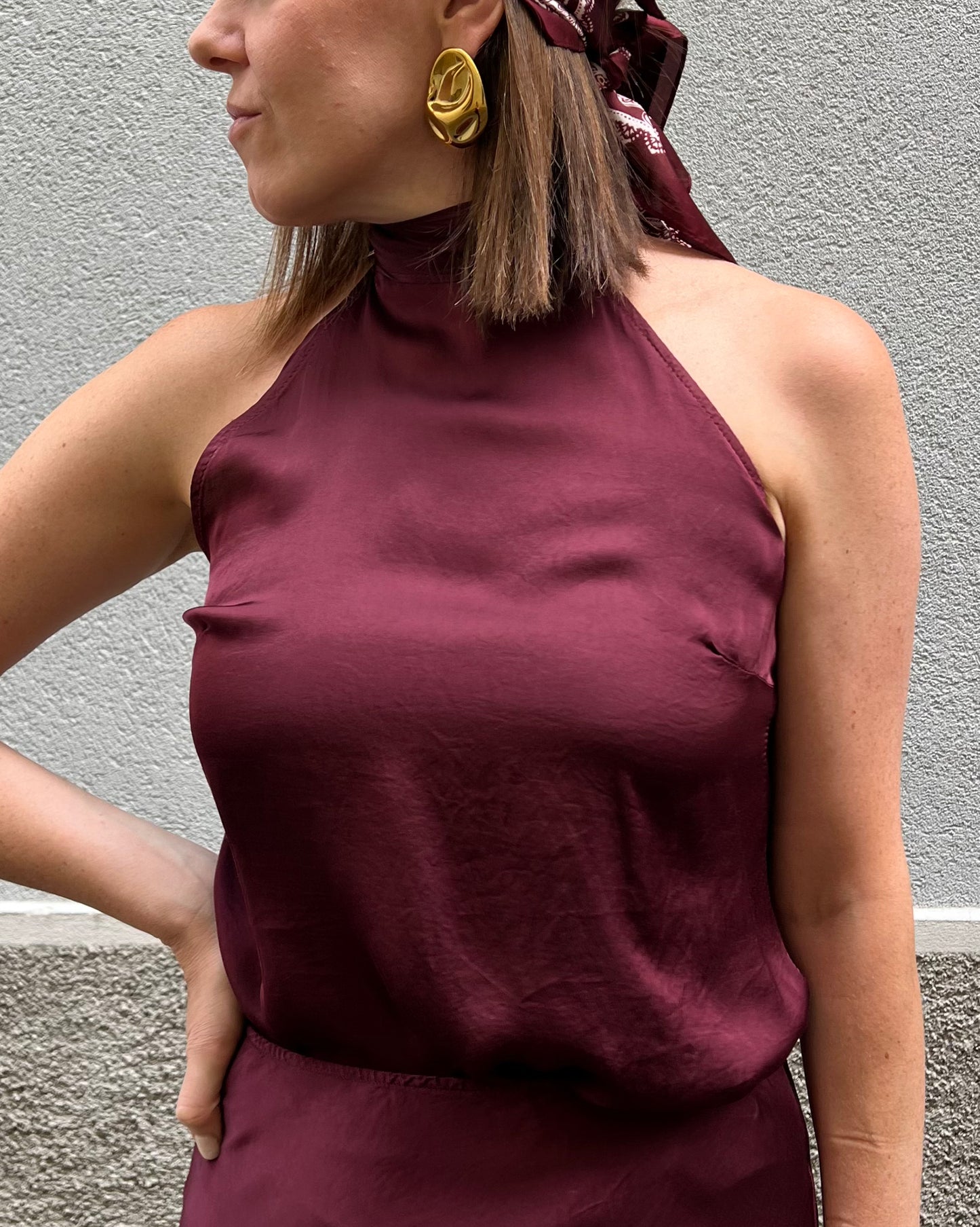 Top scollo halter