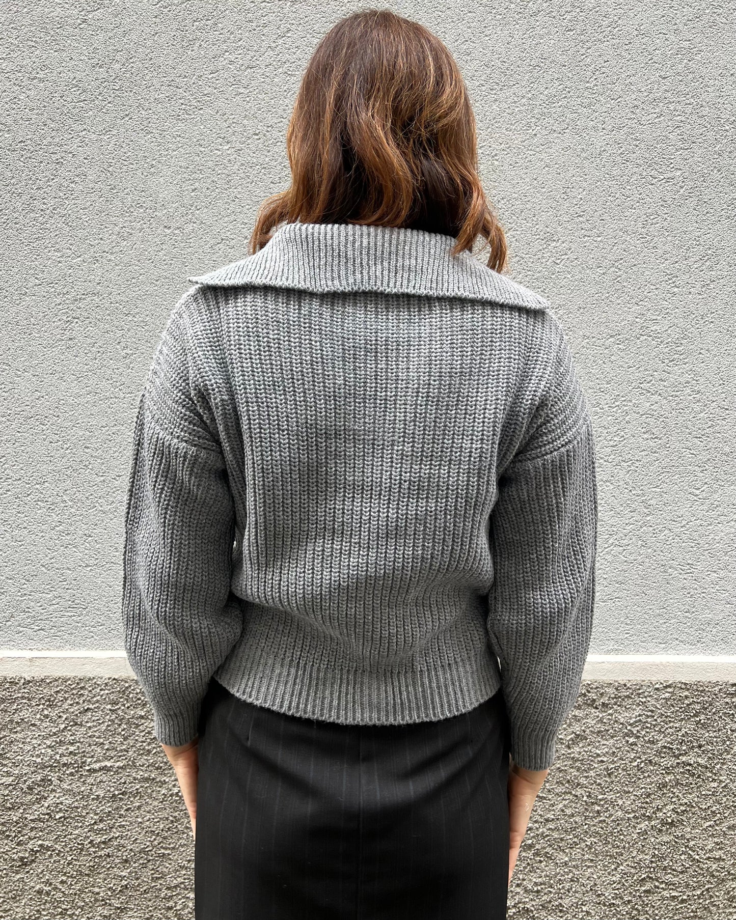 Maglione con colletto polo