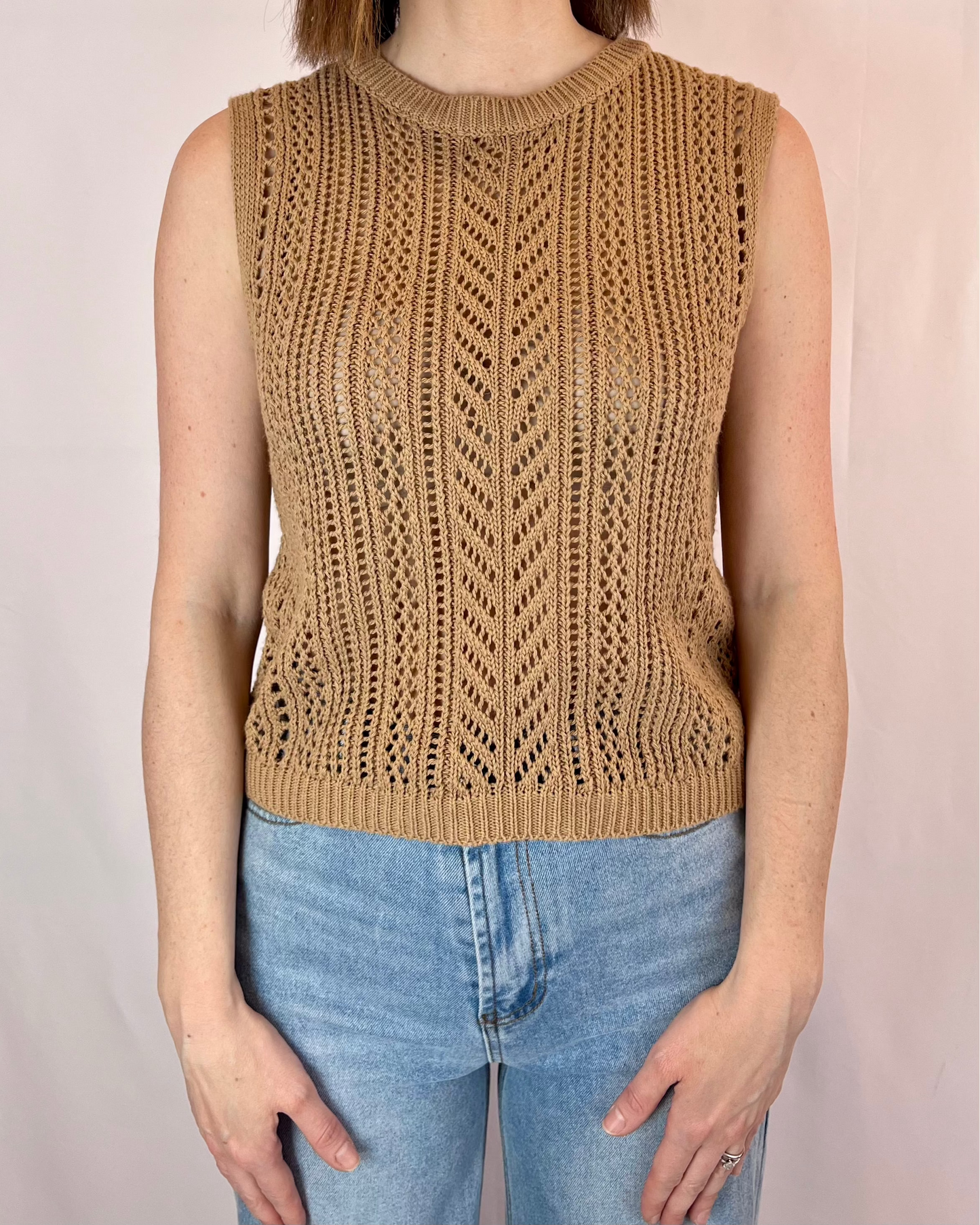Gilet trama traforata