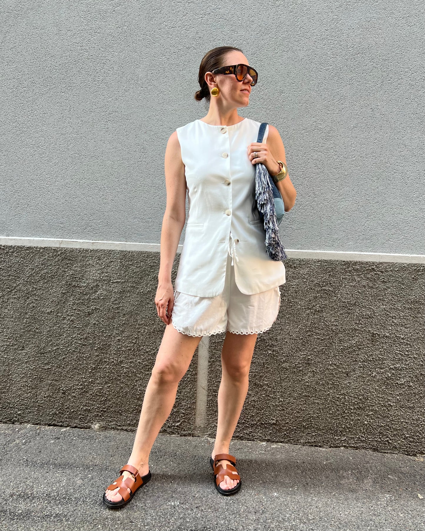Gilet sartoriale bianco