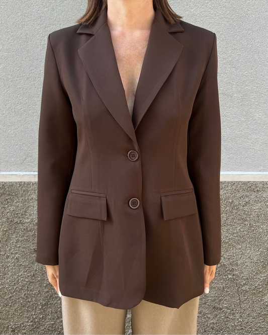 Blazer con oblò su schiena